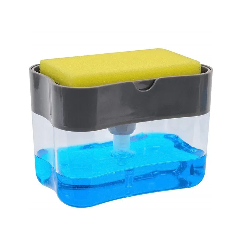 Automatic Dish Soap Dispenser - One- touch Sponge Pump