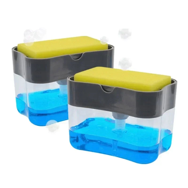 Automatic Dish Soap Dispenser - One- touch Sponge Pump